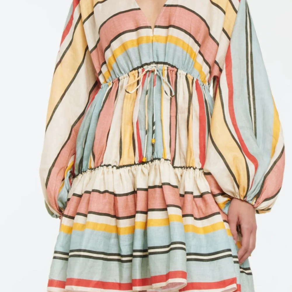 ZIMMERMANN striped linen minidress with pockets - Picture 4 of 14